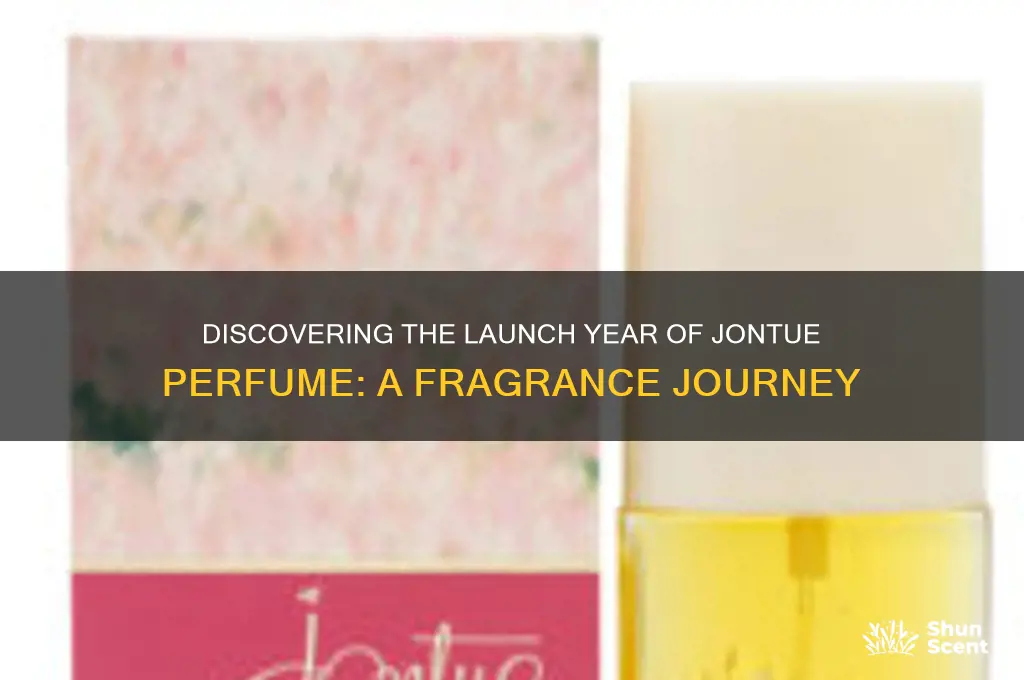 what year did jontue perfume come out