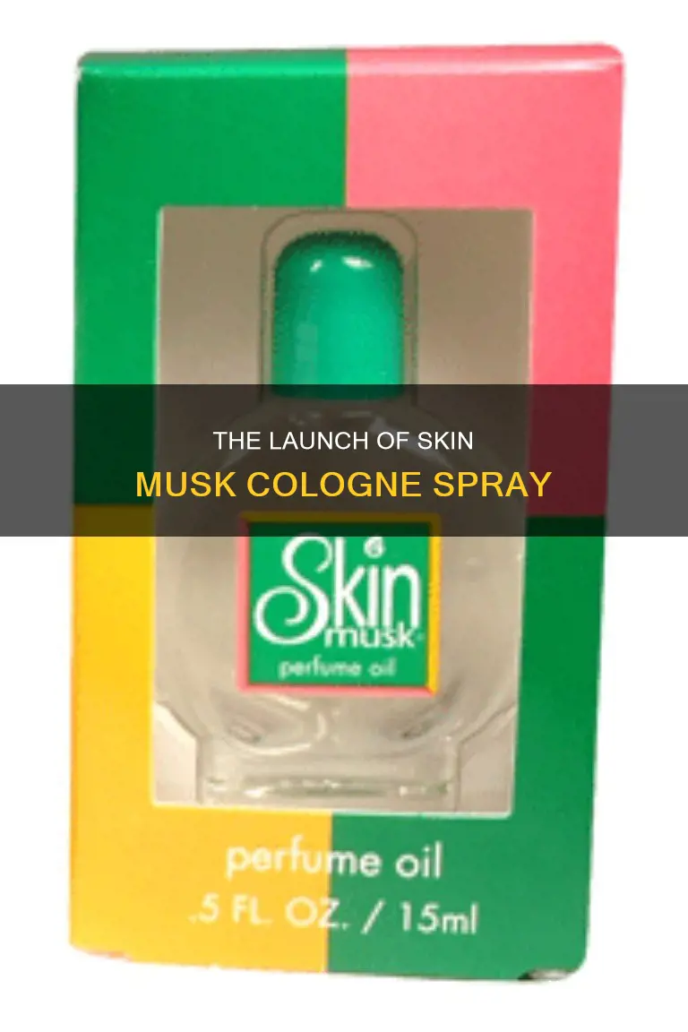 what year did skin musk cologne spray cone out