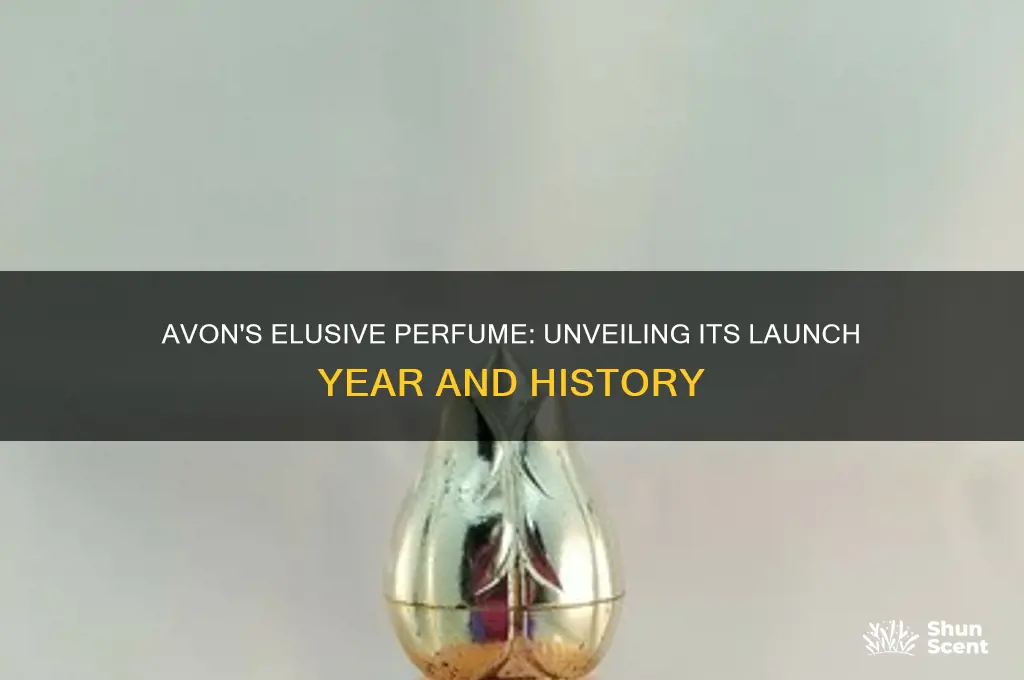 what year dud avon come out with elusive perfume