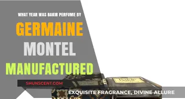 Bakir Perfume by Germaine Montel: Unveiling Its Manufacturing Year