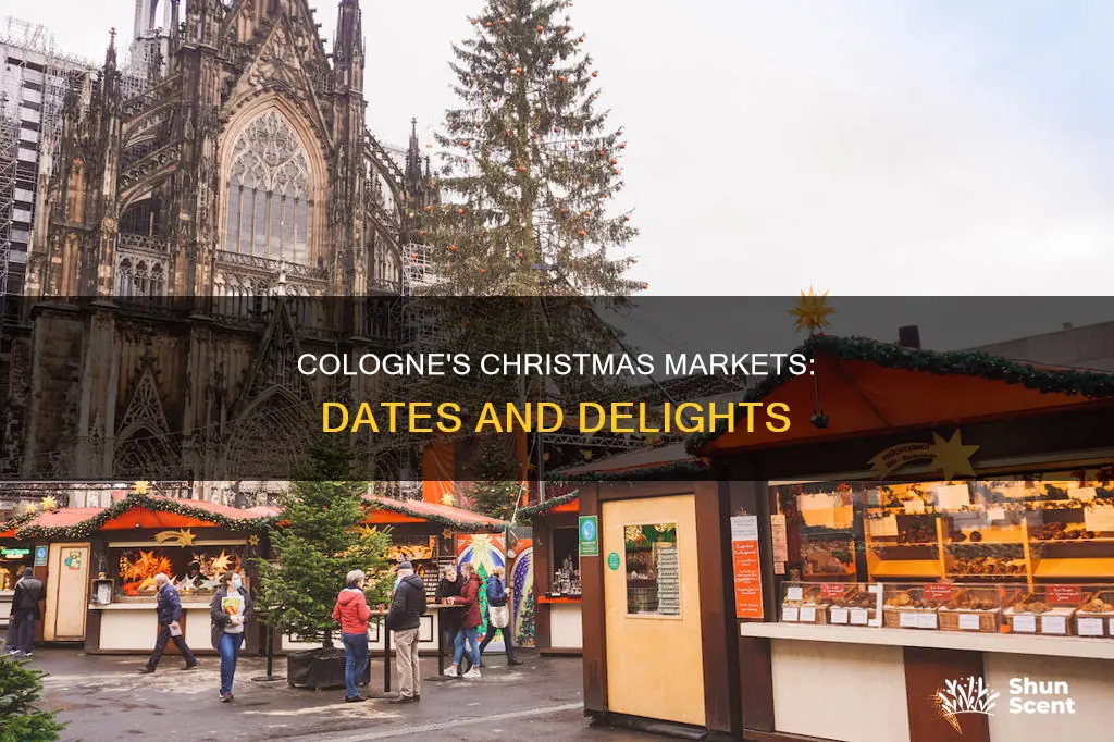 when are the christmas markets in cologne