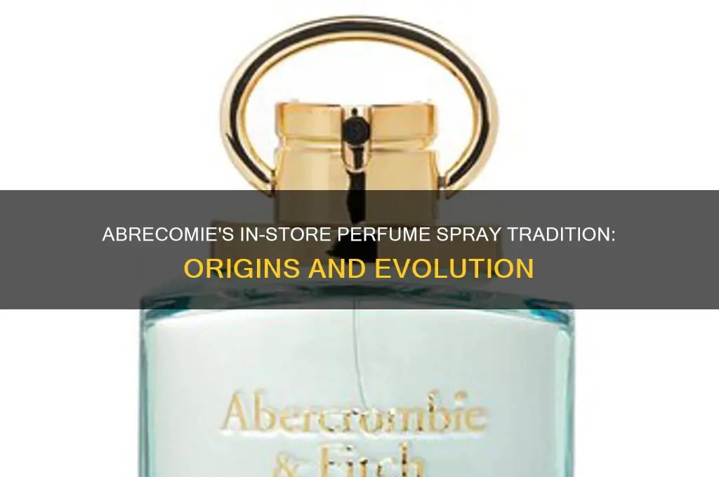 when did abrecomie spray perfume in their store