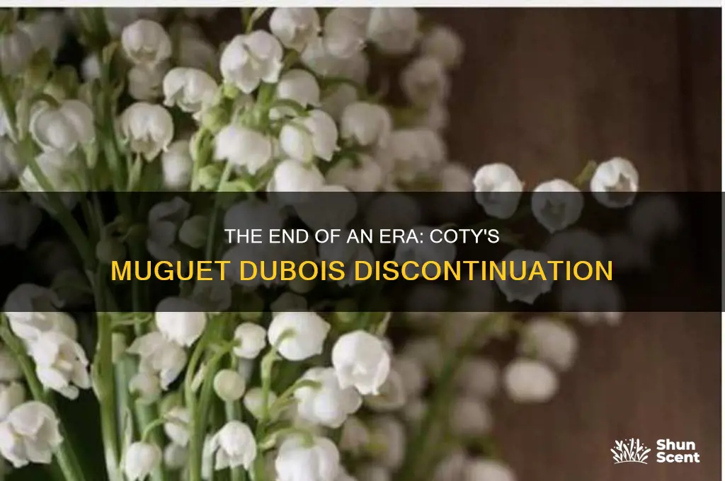 when did coty stop making muget dubois perfume