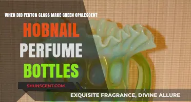 Fenton Glass: Green Opalescent Hobnail Perfume Bottles' Origin
