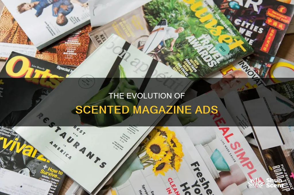 when did magazines get perfume smell ads