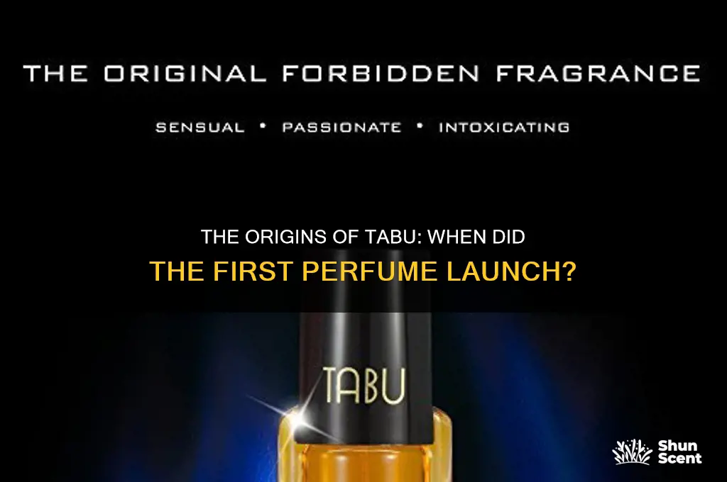 when did the first tabu perfume come out