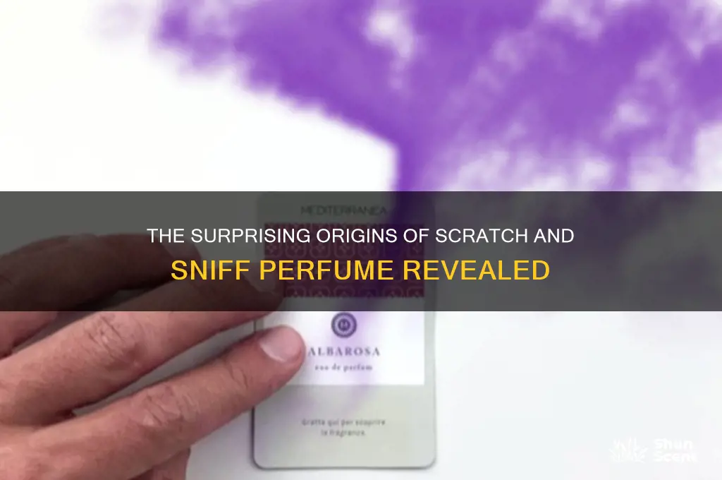 when did the scratch and sniff perfume invented