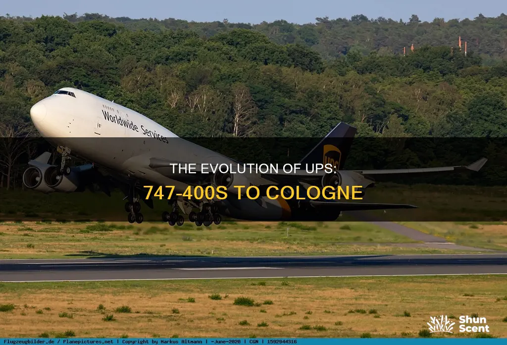 when did ups start running the 747-400 to cologne