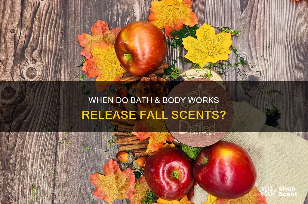 when do fall scents come out bath and body