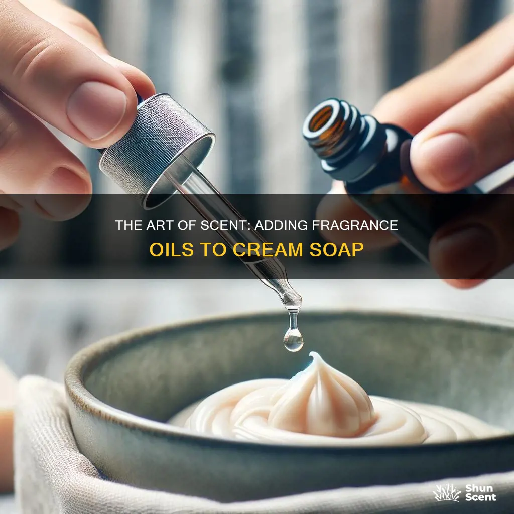 when do you put fragrance oils in cream soap