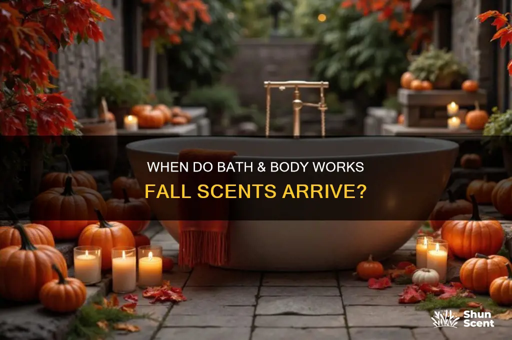 when does bath and body works release fall scents