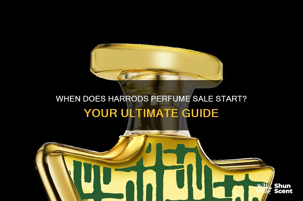 when does harrods perfume sale start