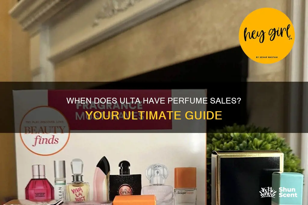 when does ulta have perfume sales