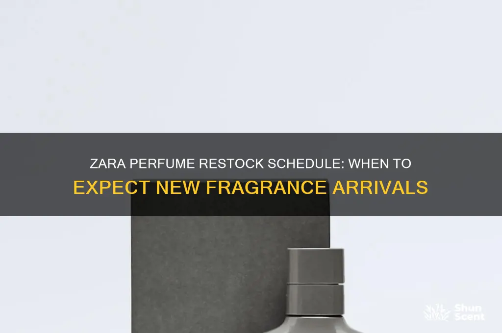 when does zara restock perfume
