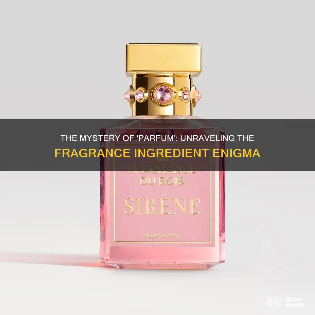 when fragrance is listed as parfum