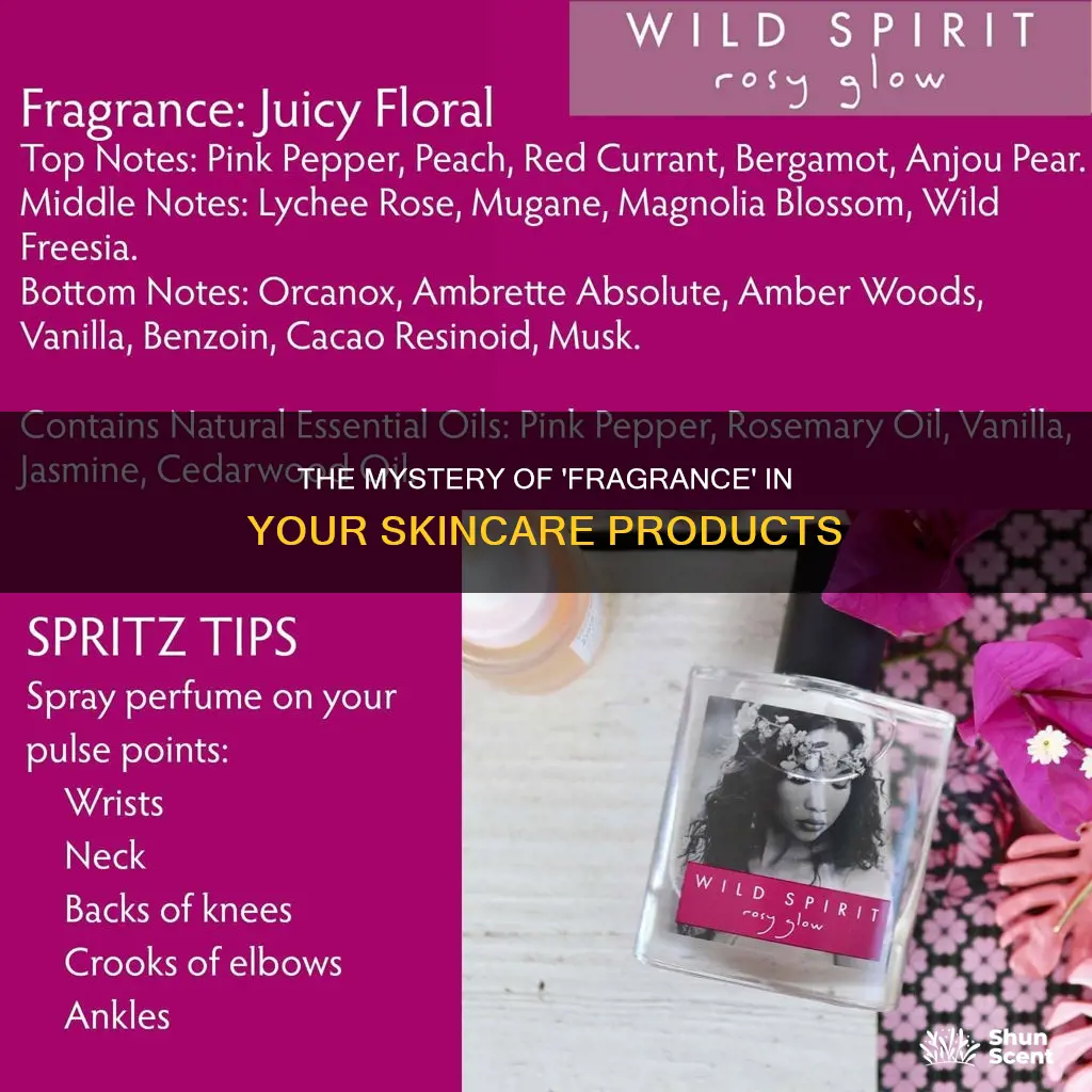 when ingredients say fragrance