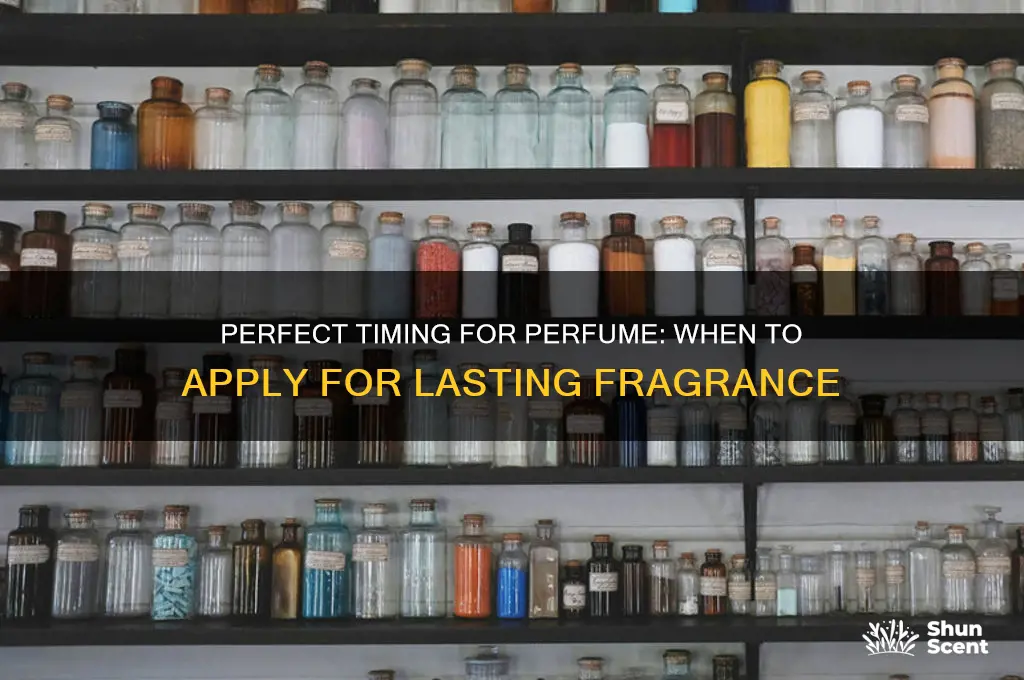 when is the best time to apply perfume