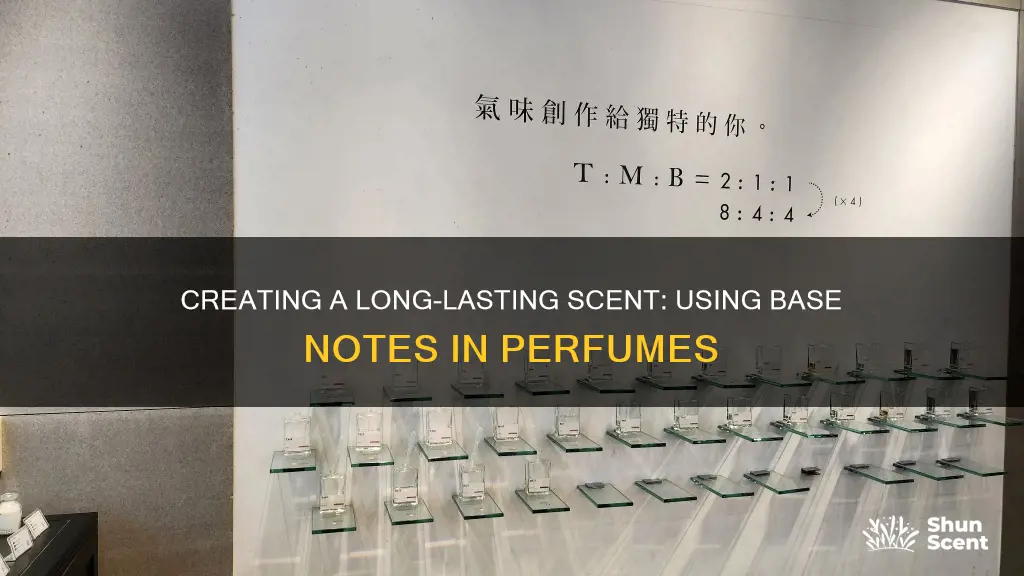 when making perfume how much base notes should i use
