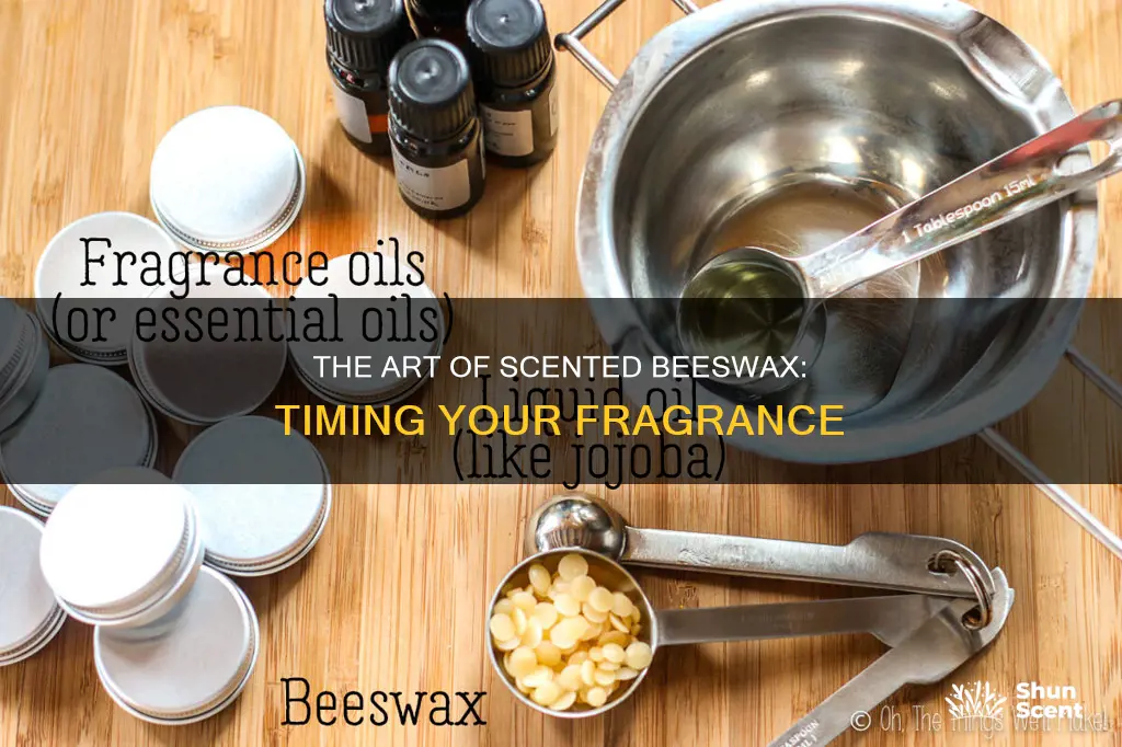 when to add fragrance to beeswax