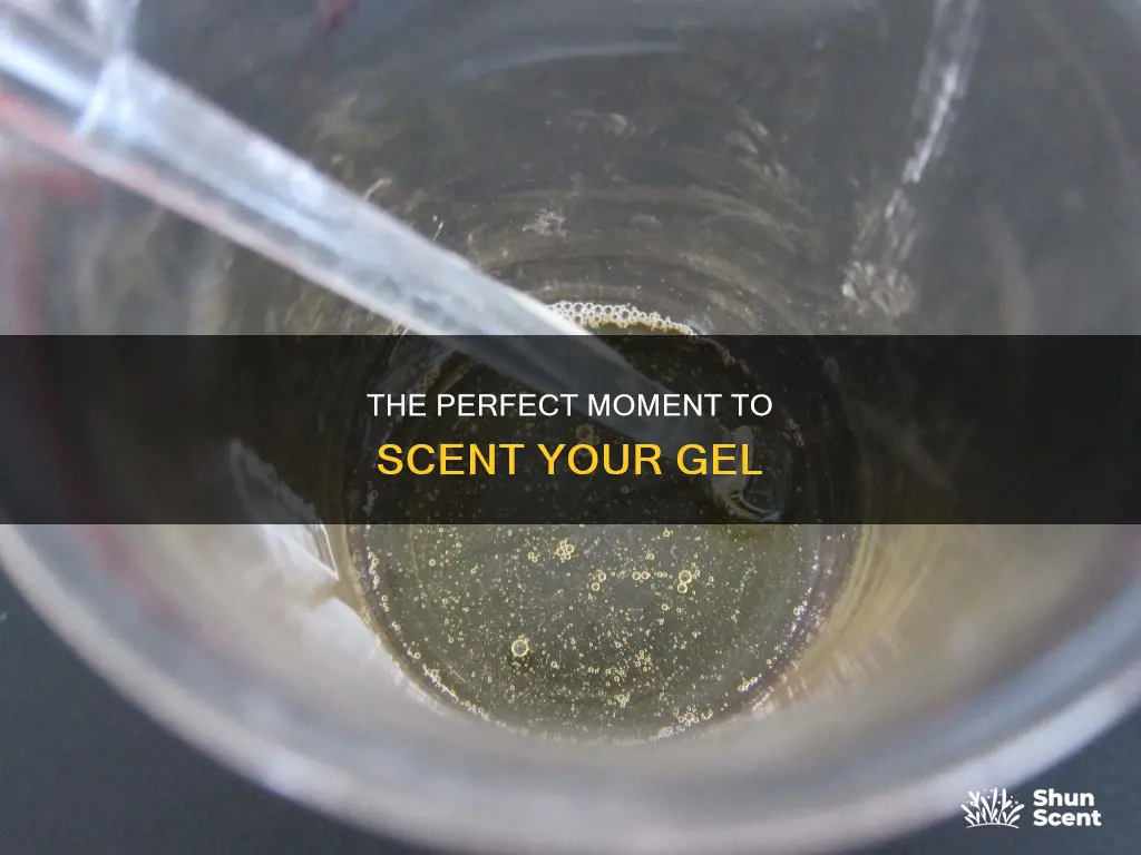 when to add fragrance to gel