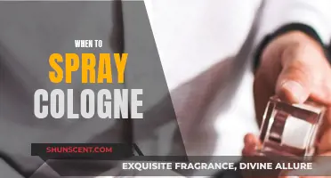 The Art of Spraying Cologne: Timing is Everything