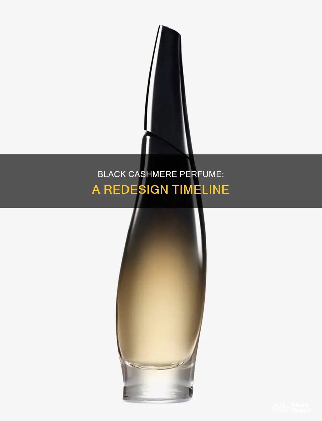 when was bottle redesigned on black cashmere perfume