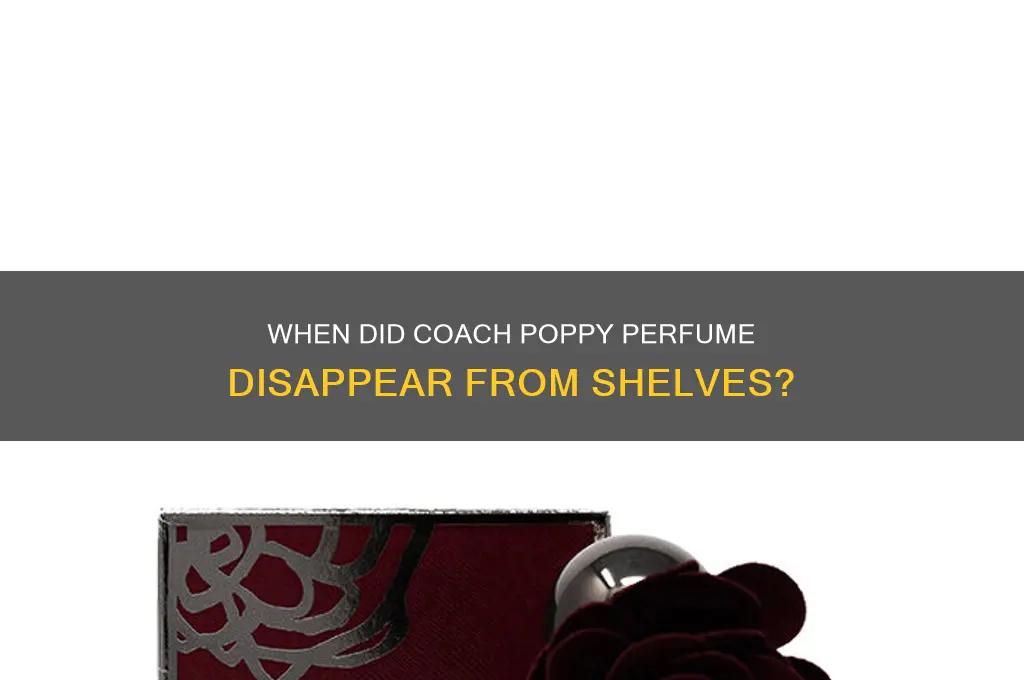 when was coach poppy perfume discontinued