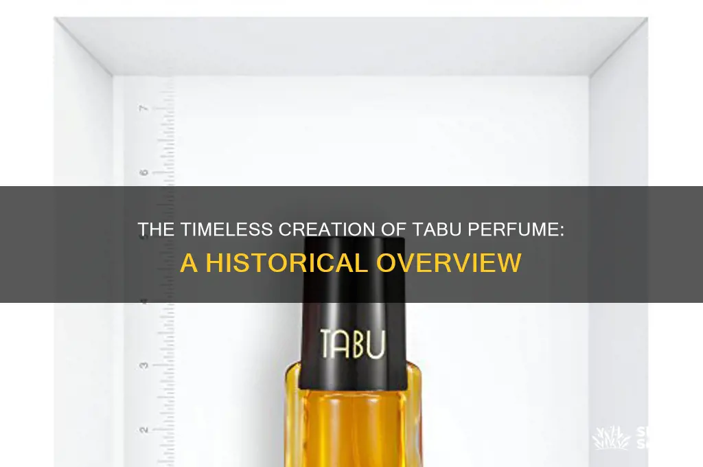 when was tabu perfume made