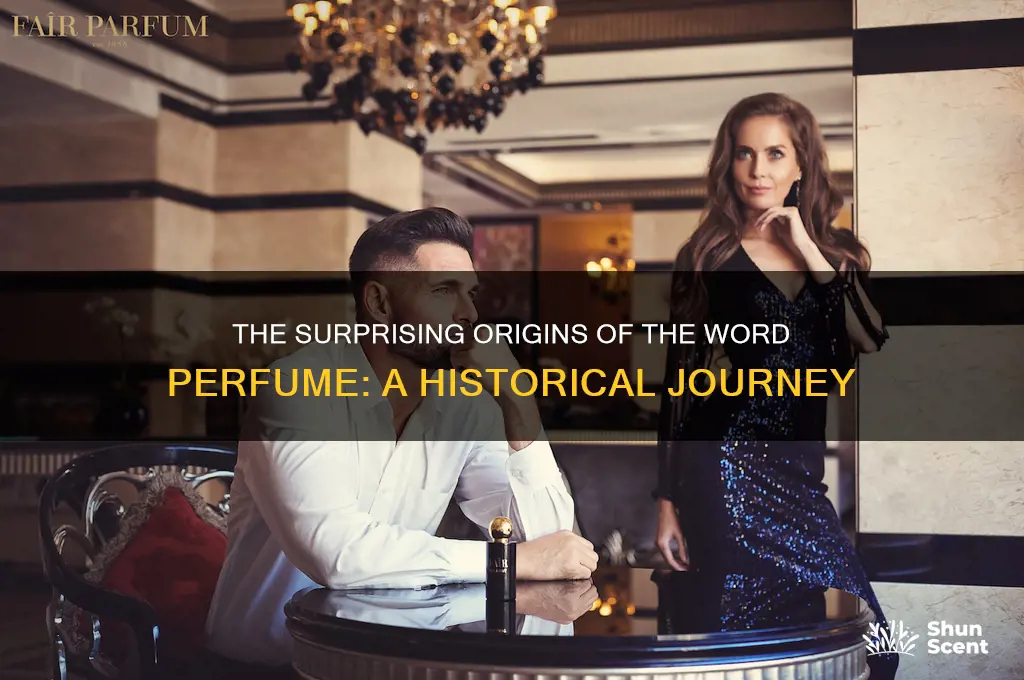 when was the word perfume invented