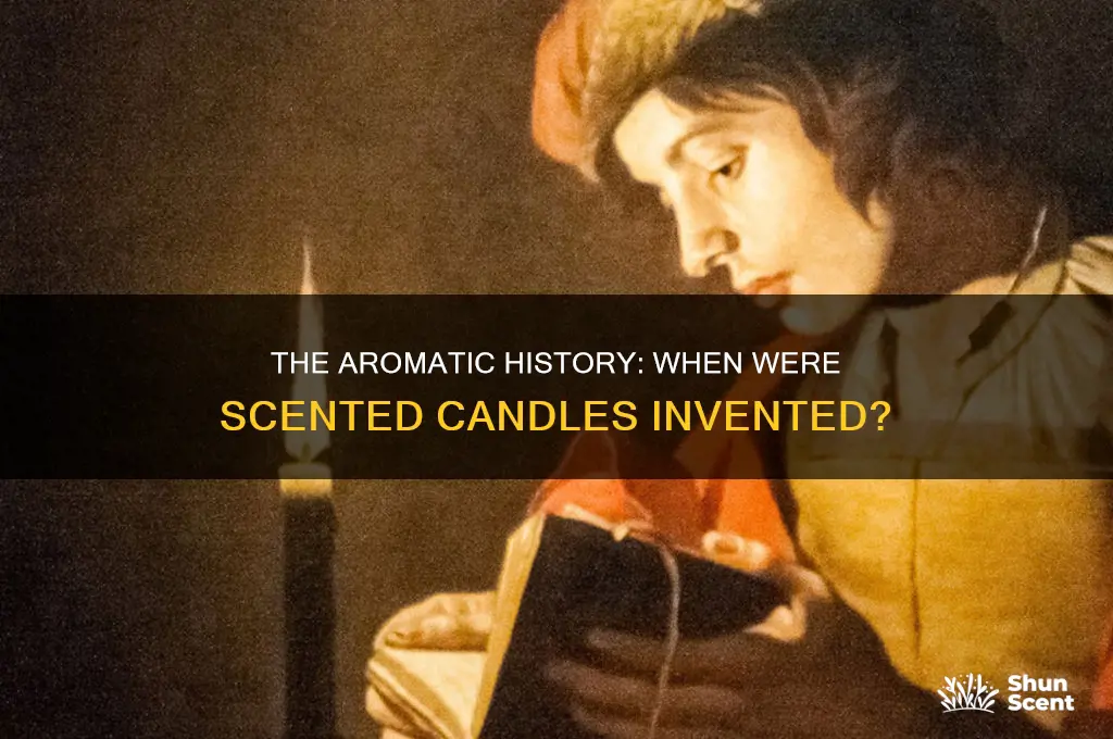 when were scented candles invented