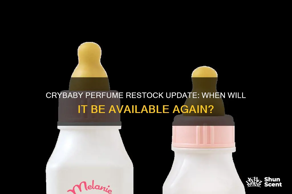 when will the crybaby perfume restock