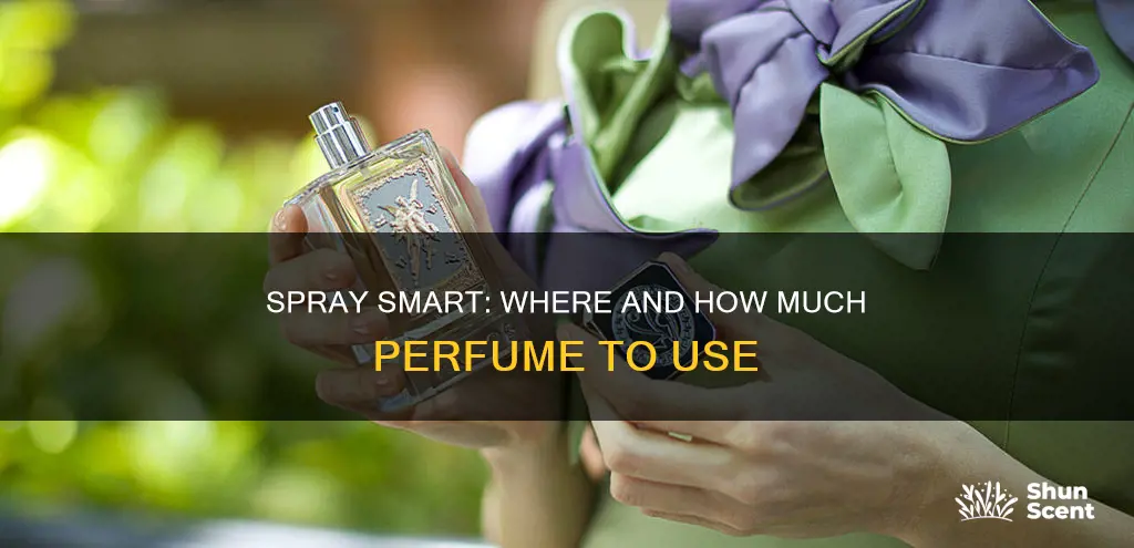 where and how much perfume to spray