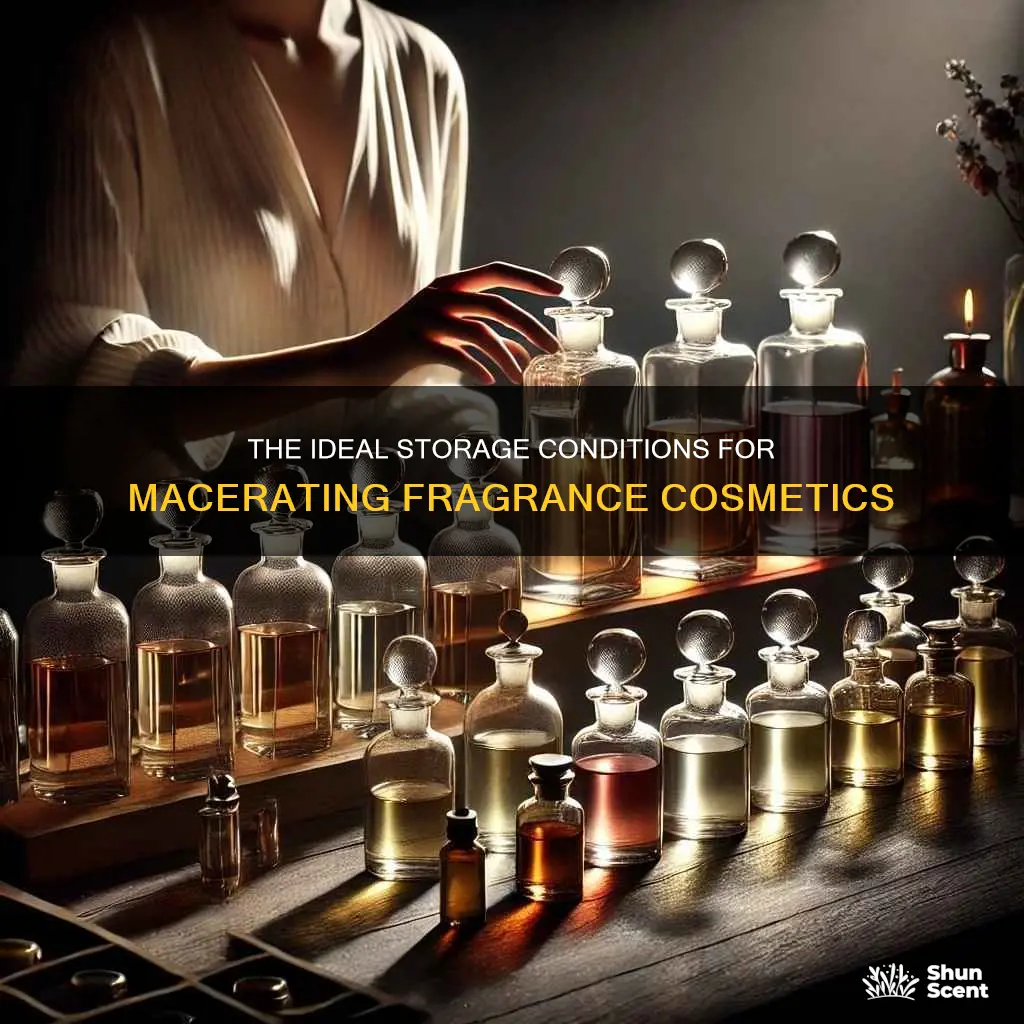 where are fragrance cosmetics stored during maceration