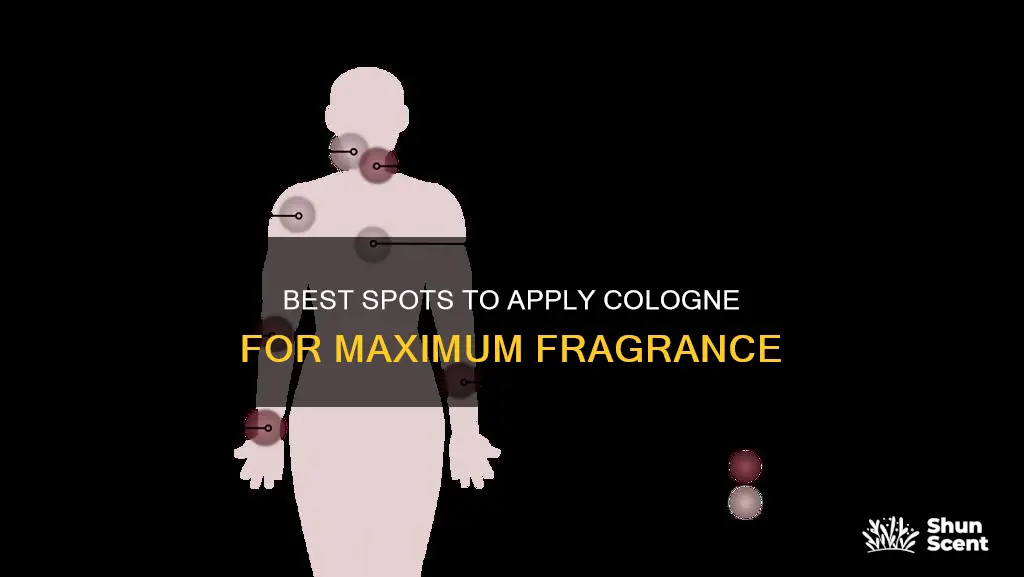 where are the best places to put cologne