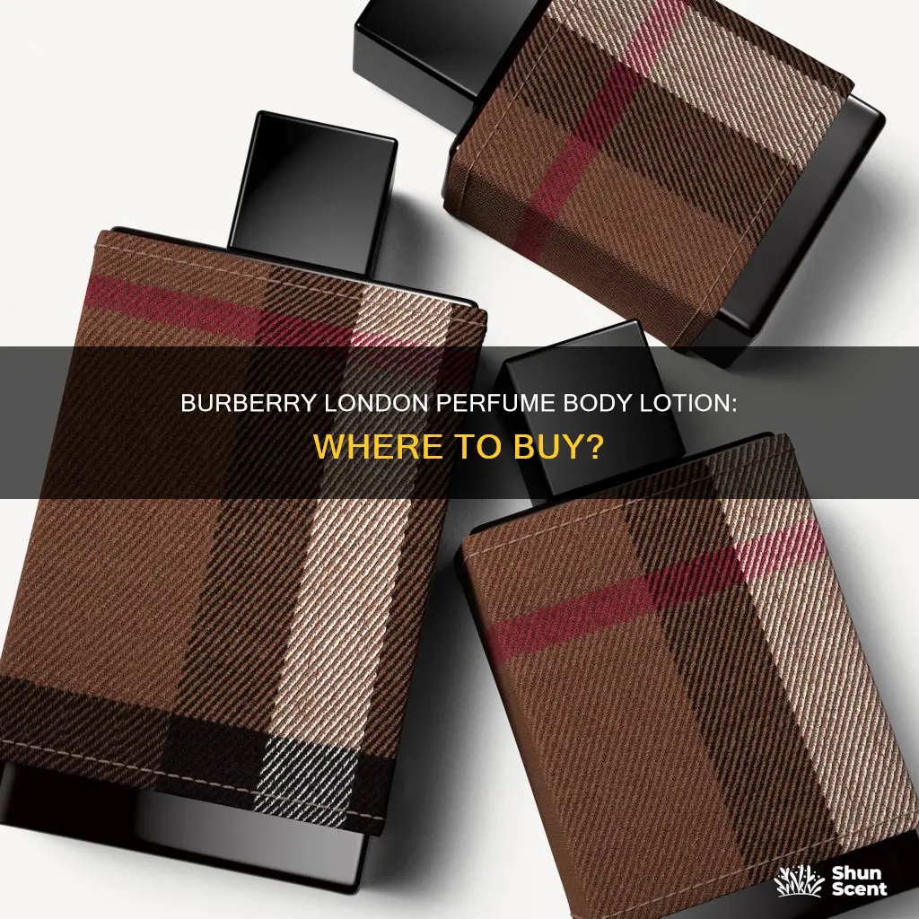 where can i buy burberry london perfume body lotion