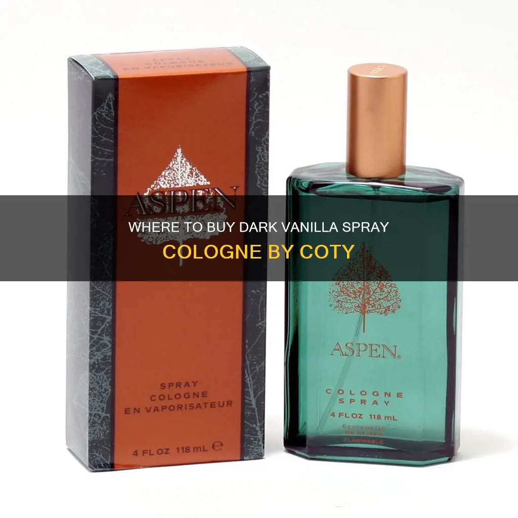 where can i buy dark vanilla spray cologne by coty