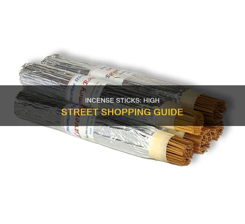 where can i buy incense sticks on the high street