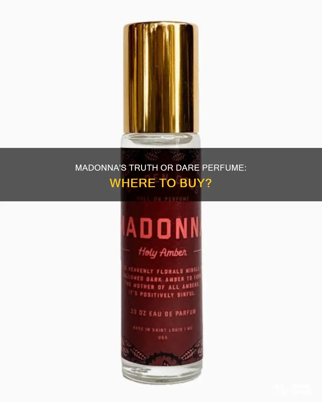 where can i buy madonna truth or dare perfume