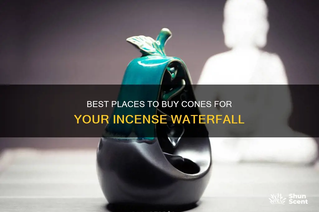 where can you buy cones for the incense waterfall