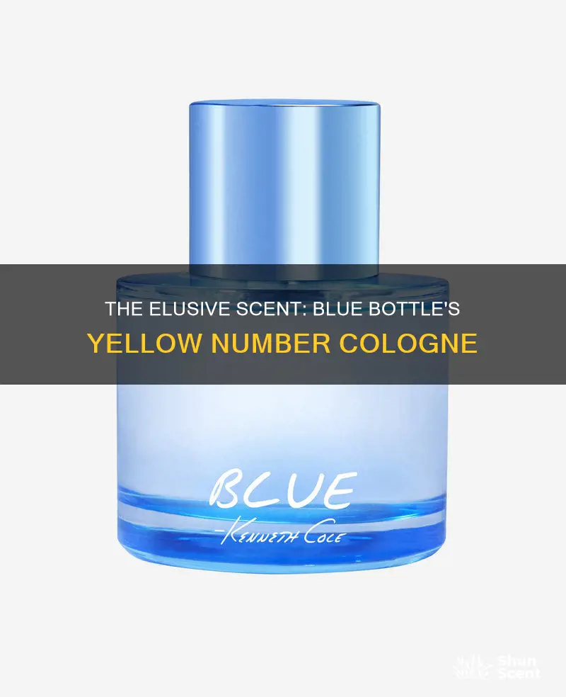 where did the blue bottle yellow number cologne go