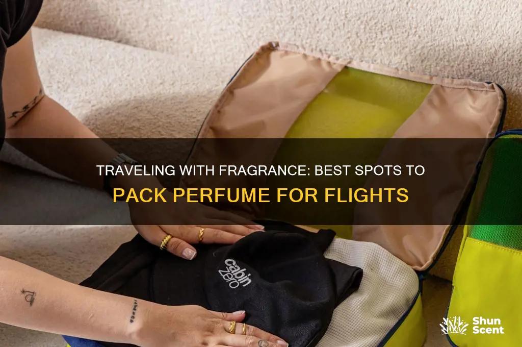 where do i put my perfume when flying