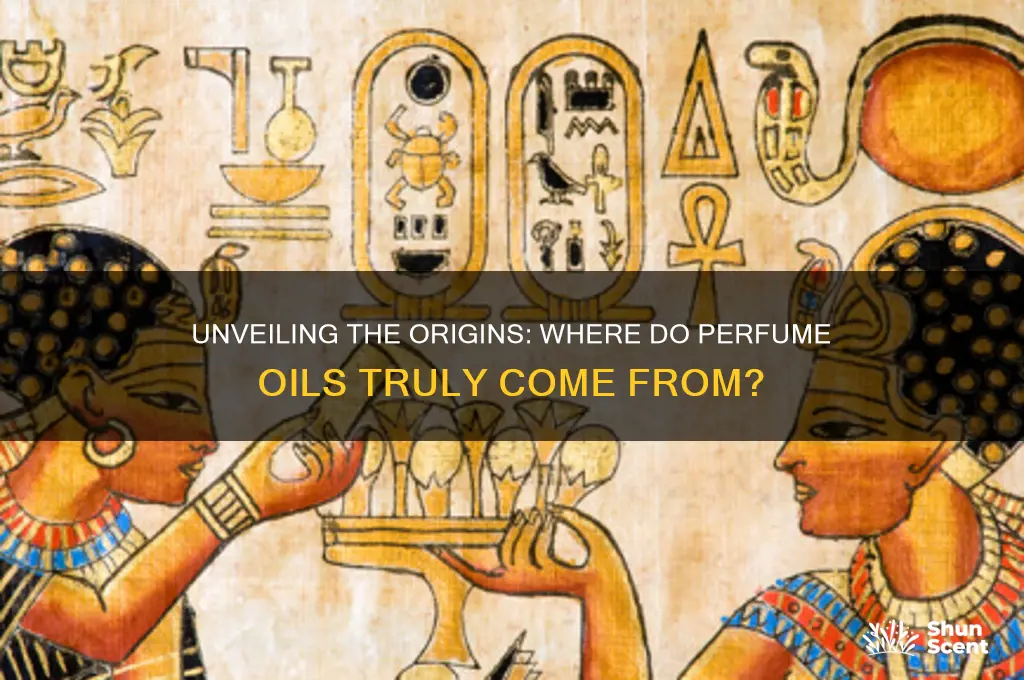 where do perfume oils come from