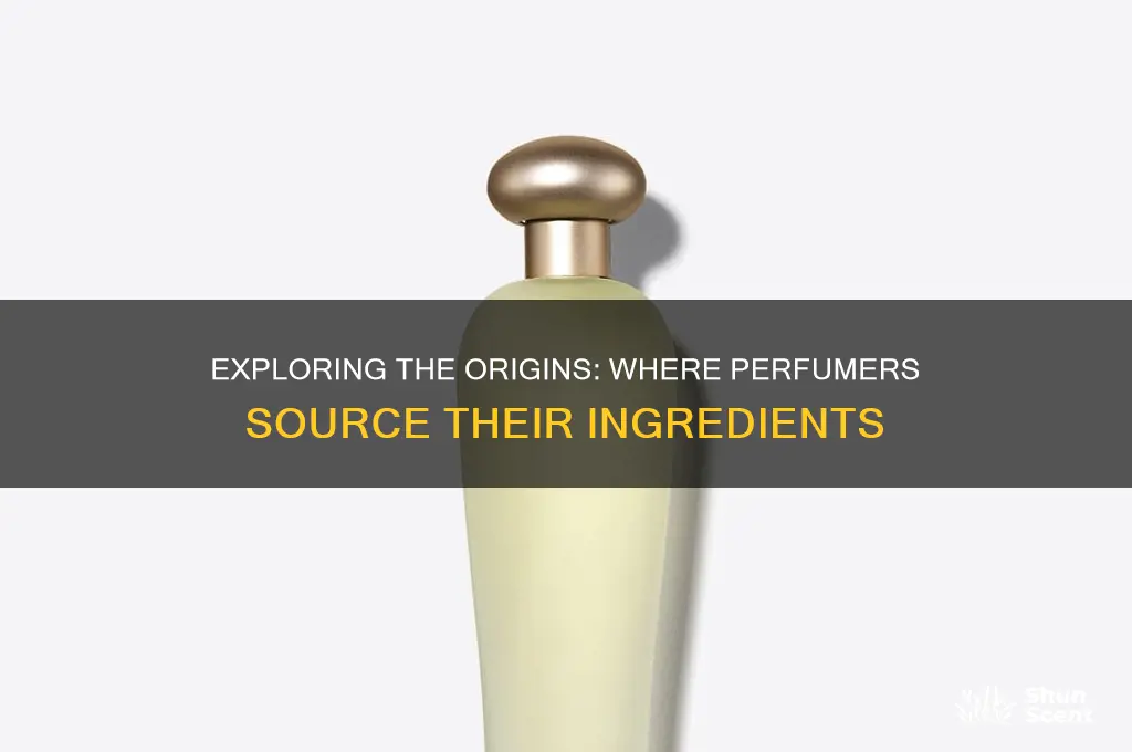 where do perfumers get their ingredients