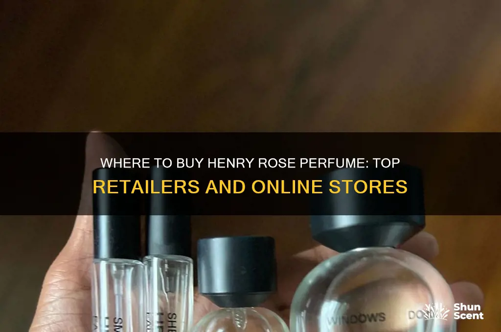 where do they sell henry rose perfume