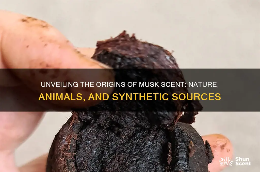 where does musk scent come from