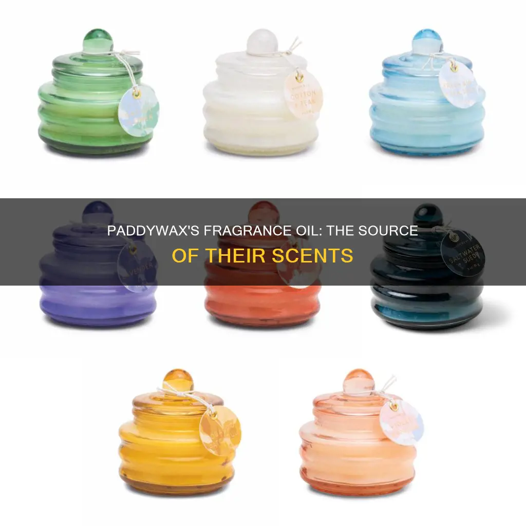 where does paddywax get their fragrance oil from