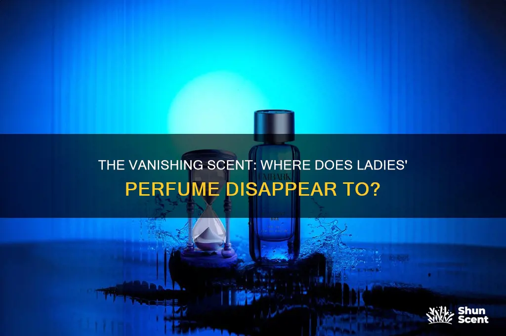 where does the scent of a ladies perfume go