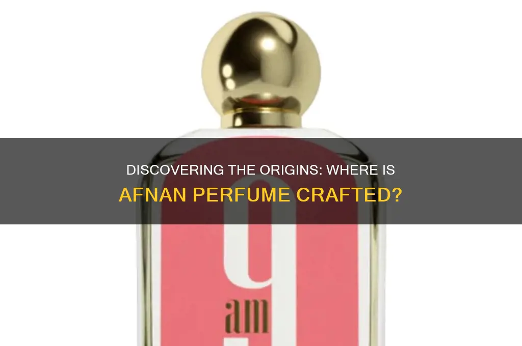 where is afnan perfume made