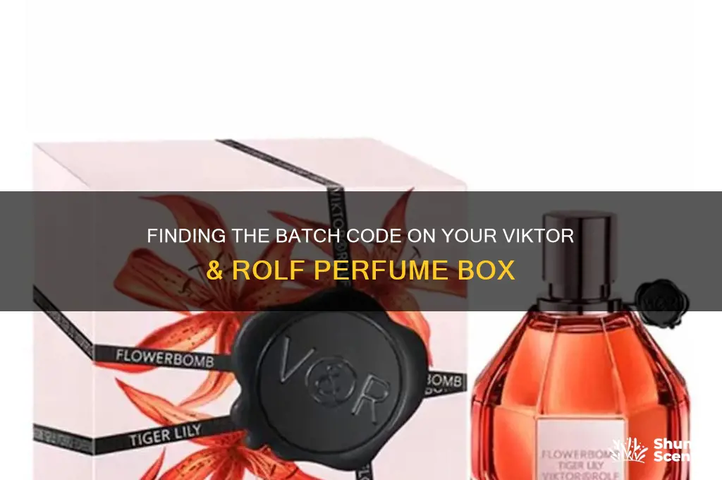 where is batch code listed on viktor rolf perfume box