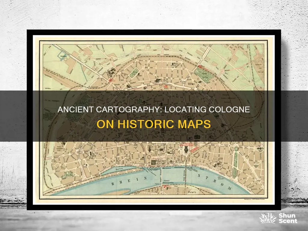 where is cologne located on an ancient map